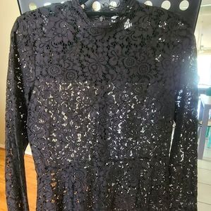 Black Lace H&M top.
